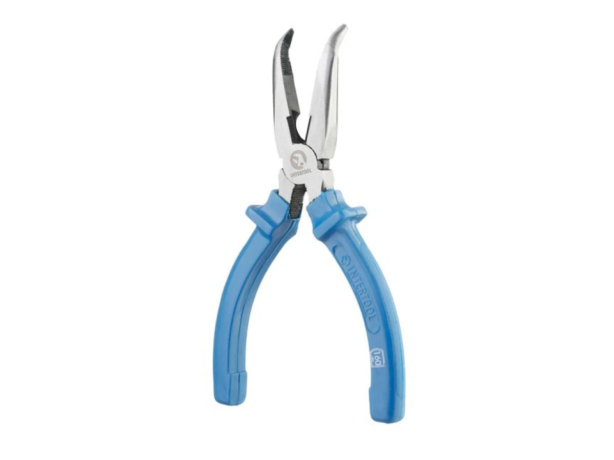 Довгогубці вигнуті 160 мм INTERTOOL HT-0124 