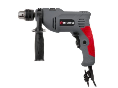 Дрель ударная 750Вт, 0-3000 об/мин, 1.5-13мм реверс INTERTOOL DT-0111