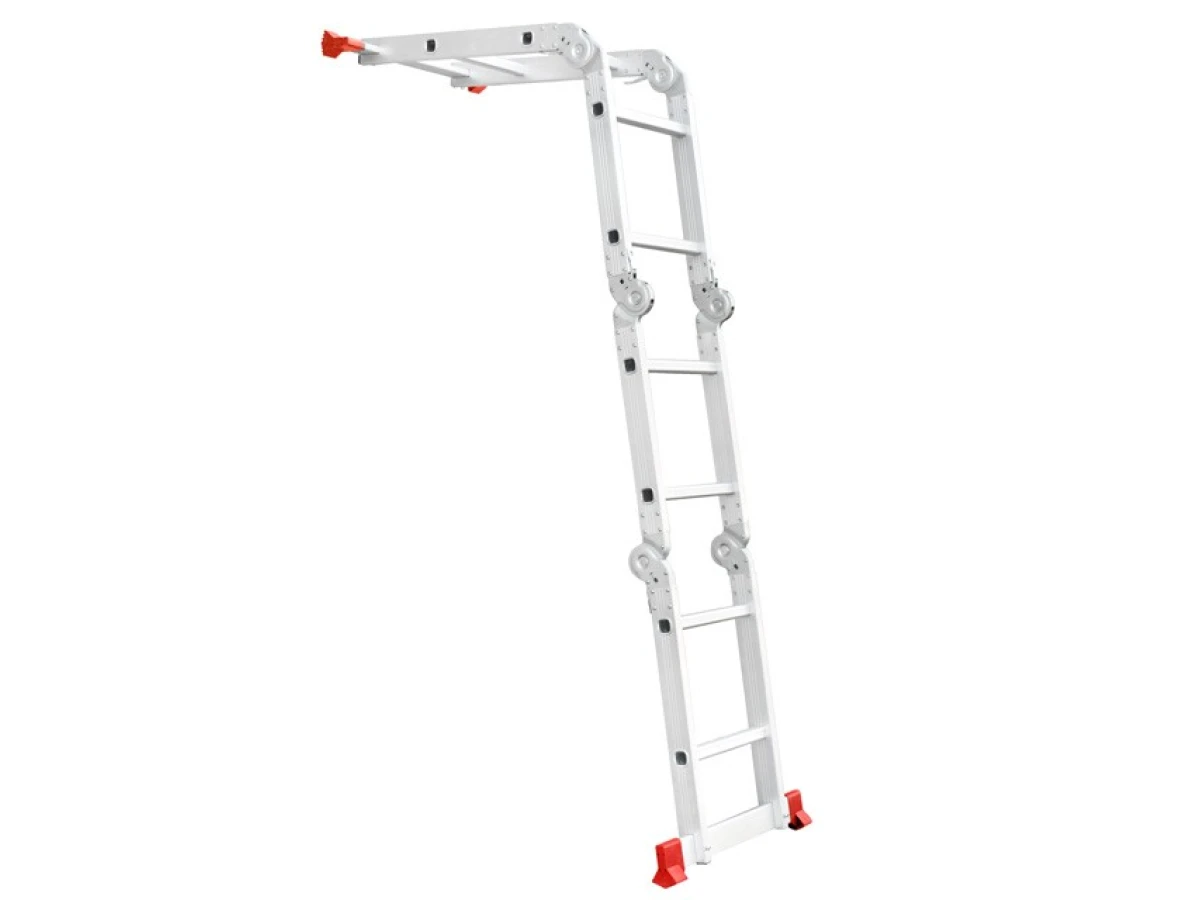 Лестница алюминиевая мультифункциональная трансформер 4*2 ступ. 2.38м INTERTOOL LT-0028 