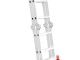 Лестница алюминиевая мультифункциональная трансформер 4*2 ступ. 2.38м INTERTOOL LT-0028 