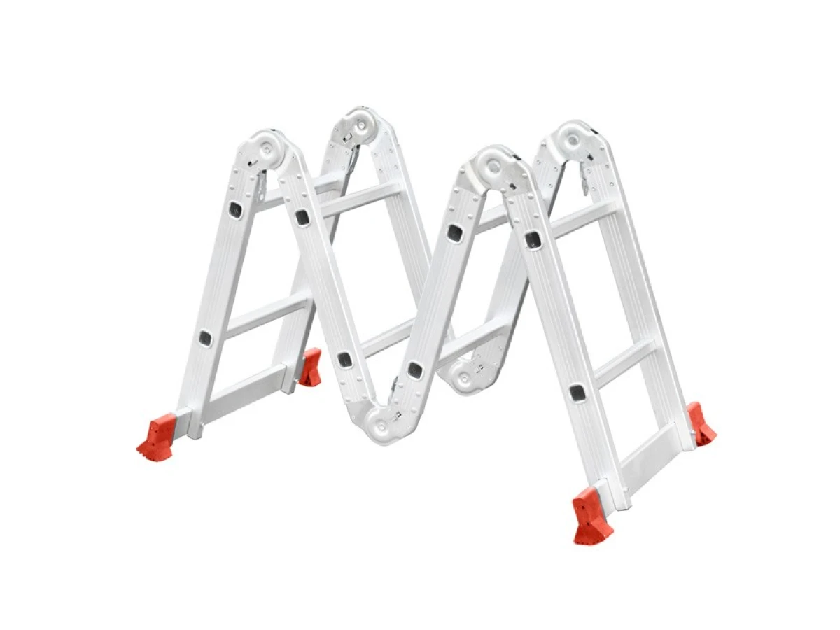 Лестница алюминиевая мультифункциональная трансформер 4*2 ступ. 2.38м INTERTOOL LT-0028 