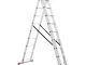 Лестница алюминиевая, 3-х секционная универсальная раскладная, 3*9 ступ., 5,93 м INTERTOOL LT-0309 