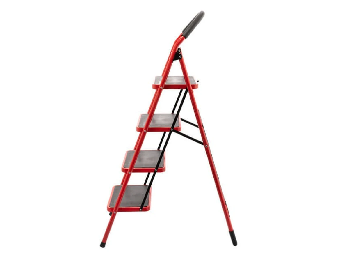 Стремянка 4 ступени 380*260мм высота 1374мм, до верхней ступени 972мм INTERTOOL LT-0038 