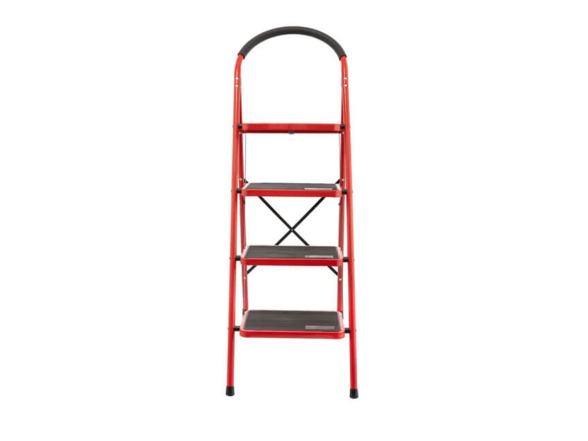 Стремянка 4 ступени 380*260мм высота 1374мм, до верхней ступени 972мм INTERTOOL LT-0038 