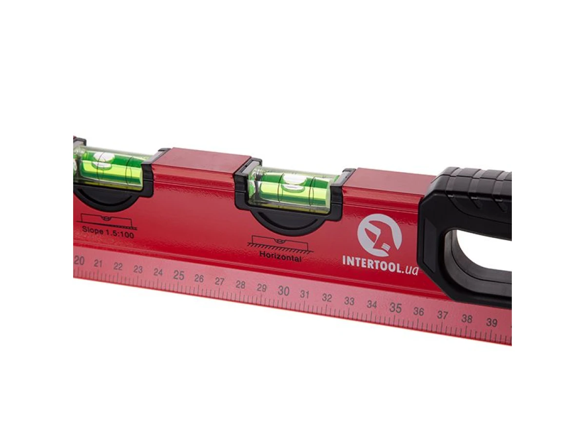Рівень спеціальний 600 мм, 5 вічок INTERTOOL MT-1006 
