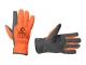 Перчатка кожаная комбинированная из эко- кожи и флуоресцентной оранжевой ткани 10" INTERTOOL SP-0173 