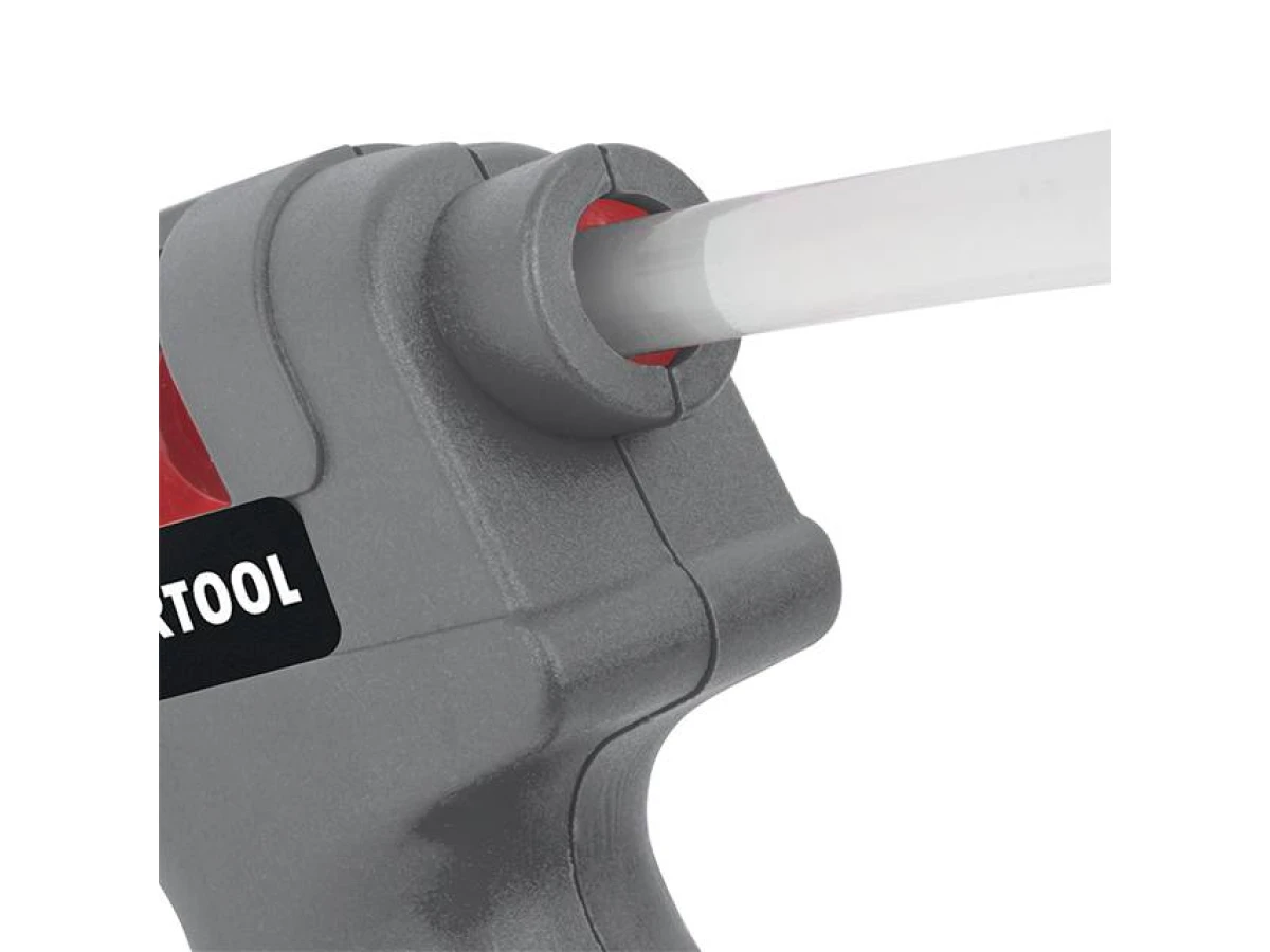 Пистолет клеевой 10 Вт, 230 В, под стержни 7-8 мм, 6-10 г/мин. INTERTOOL RT-1009 