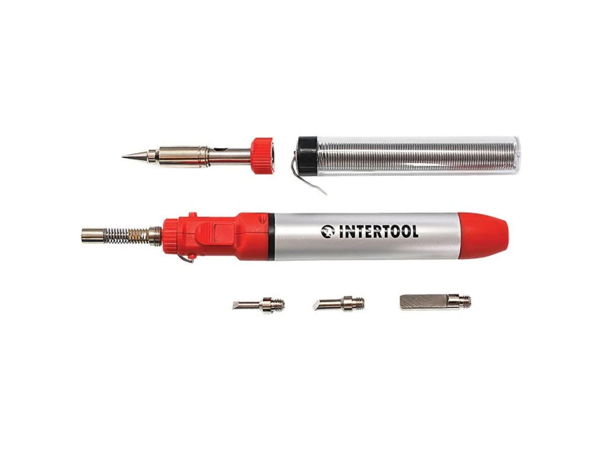 Микрогорелка 12 мл. с комплектом аксессуаров 7 ед. INTERTOOL GB-0005 
