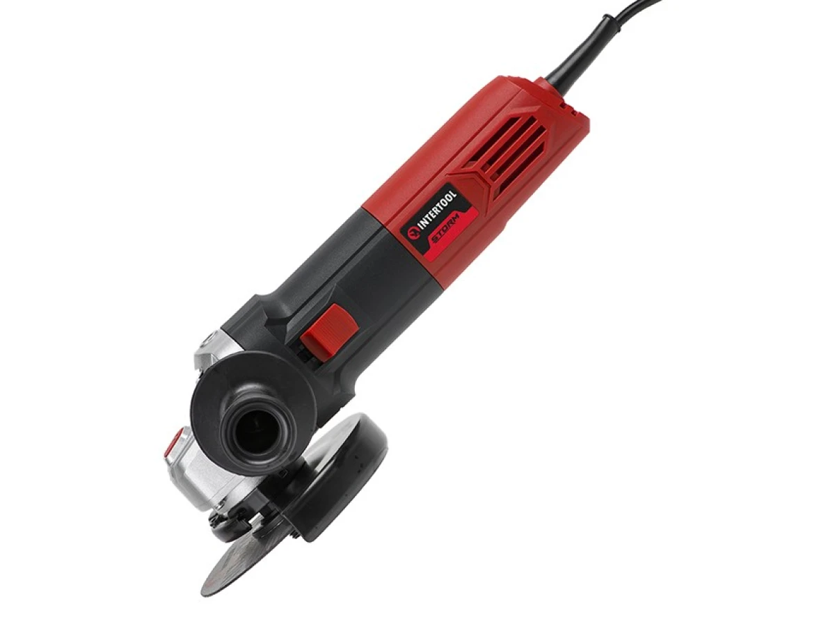 Шлифмашина угловая, 1100 Вт, диаметр круга 125 мм, регулировка оборотов 3000-12000 об/мин INTERTOOL WT-0223 