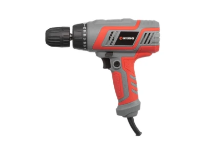 Дриль-шурупокрут електричний 320 Вт, 220 В, 0-750 об/хв., 0.8-10 мм, 10 Нм INTERTOOL DT-0103
