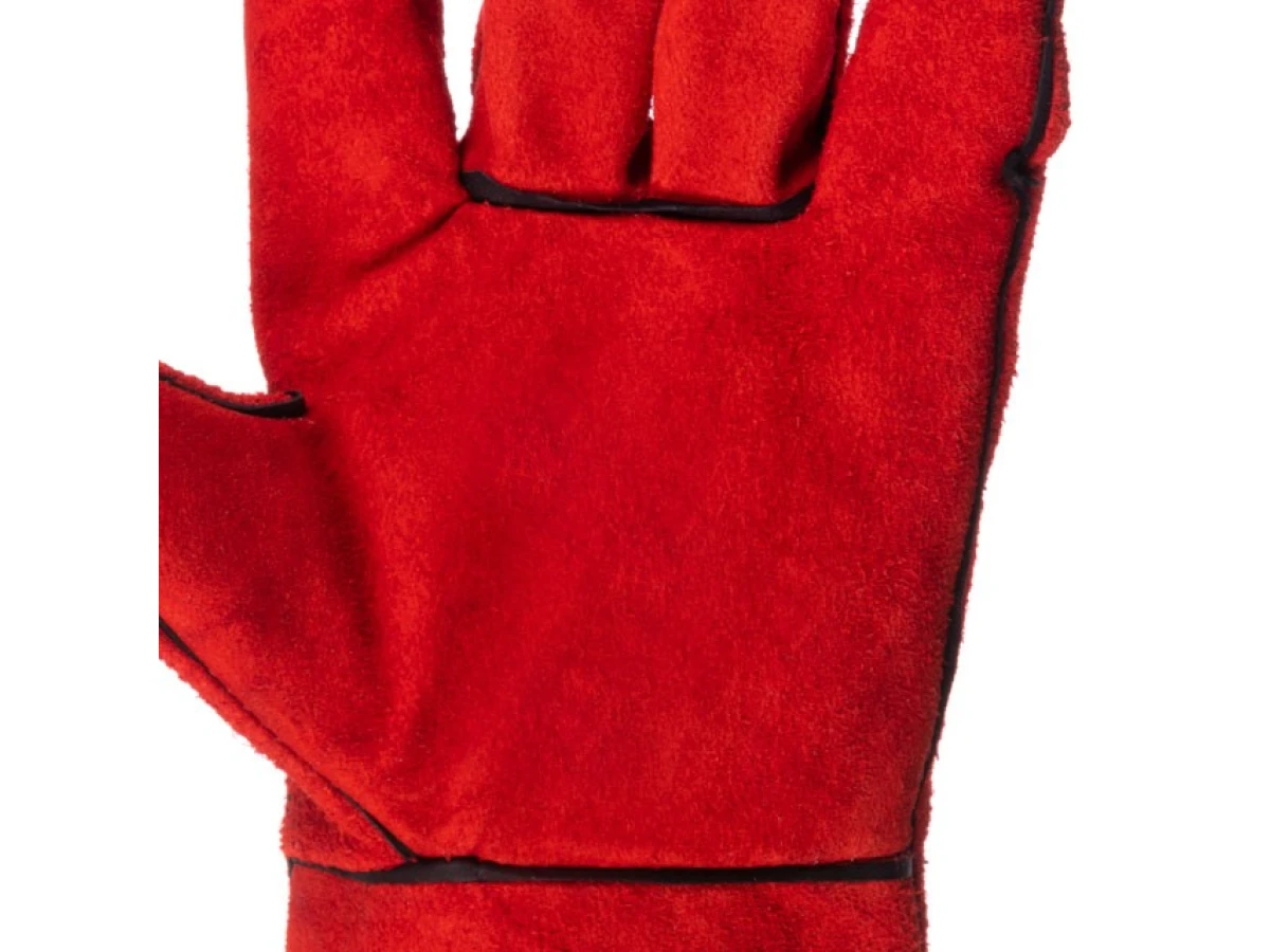 Перчатка замшевая красная, 14" INTERTOOL SP-0156 