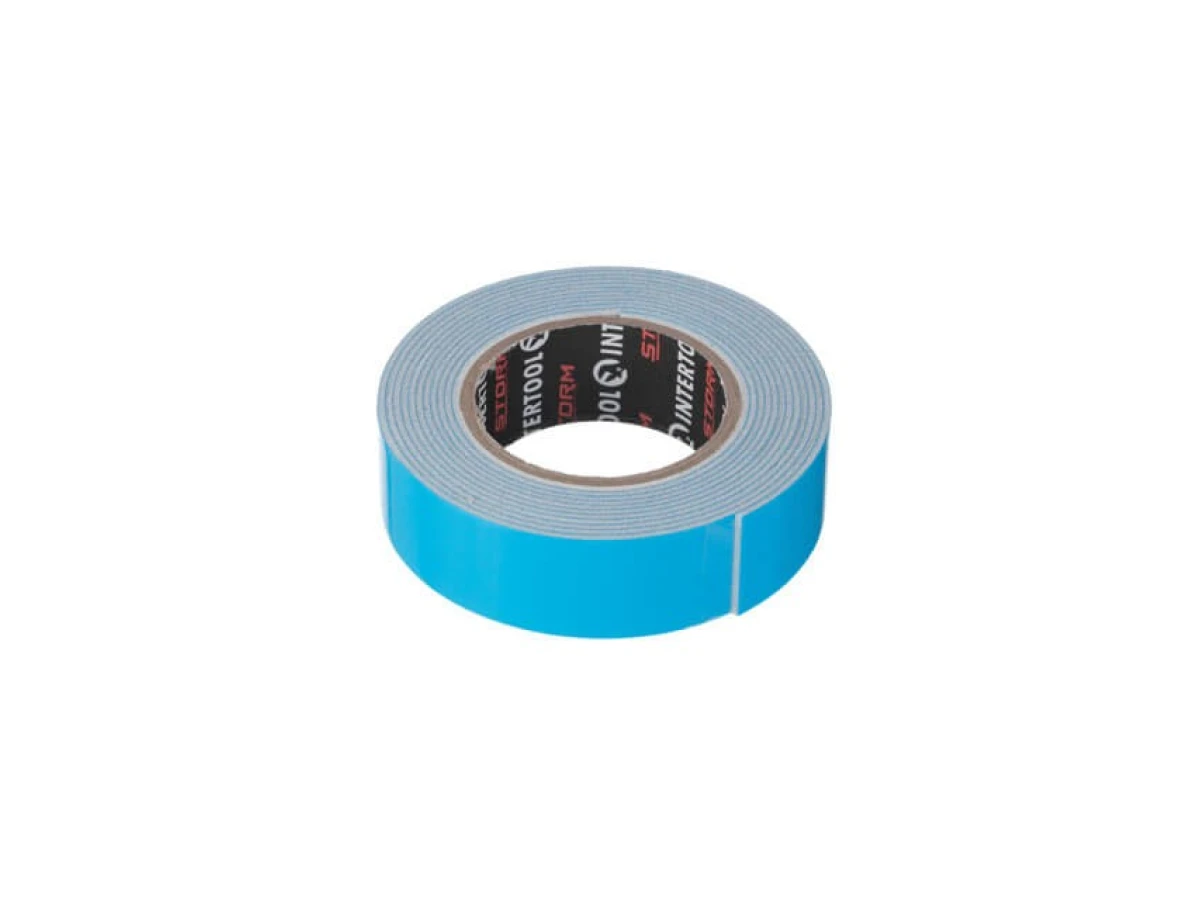 Стрічка клейка двостороння PROF FIX, 19 мм * 2 м * 1 мм, біла, спінений поліетилен, STORM INTERTOOL KT-0821 