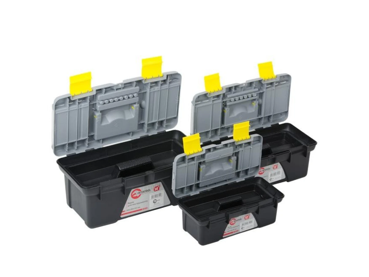 Комплект ящиків для інструменту, 3 од., 10" / 12" / 14" INTERTOOL BX-0303 