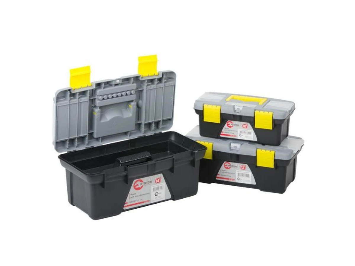 Комплект ящиків для інструменту, 3 од., 10" / 12" / 14" INTERTOOL BX-0303 