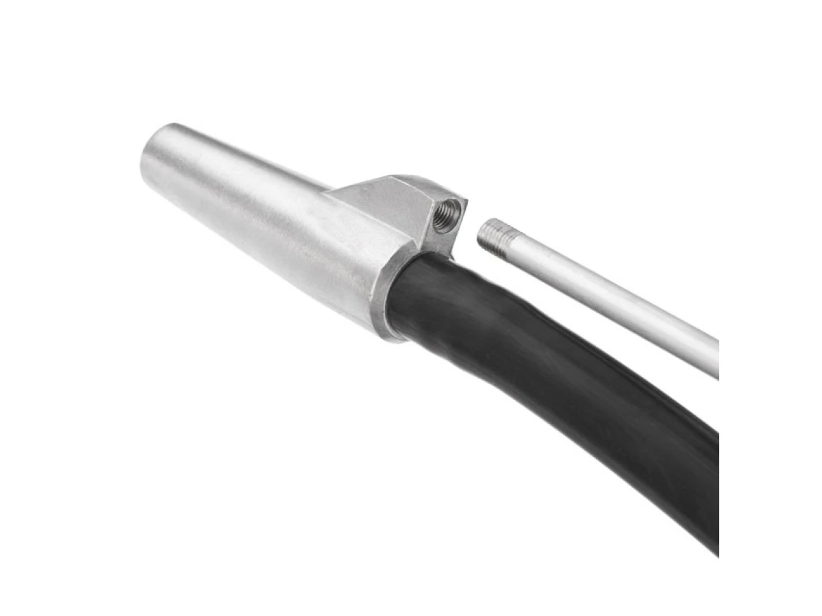 Пістолет піскоструминний із шлангом, 1 металева 6 мм та 4 керамічних форсунки 4,5 мм, 5,0 мм, 6,0 мм, 7,0 мм INTERTOOL PT-0708 