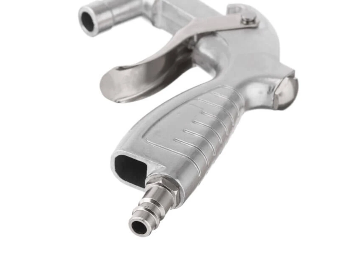 Пістолет піскоструминний із шлангом, 1 металева 6 мм та 4 керамічних форсунки 4,5 мм, 5,0 мм, 6,0 мм, 7,0 мм INTERTOOL PT-0708 