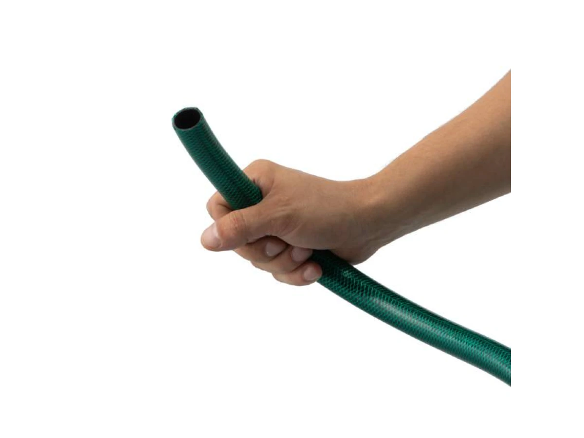 Шланг садовий, тришаровий, зелений, 3/4", 10 м, армований, PVC INTERTOOL GE-4041 