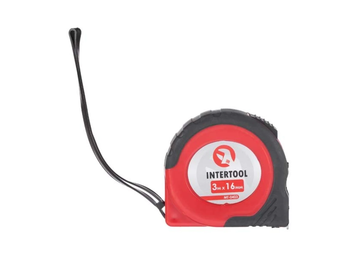 Рулетка з фіксатором 3м x 16мм INTERTOOL MT-0403 