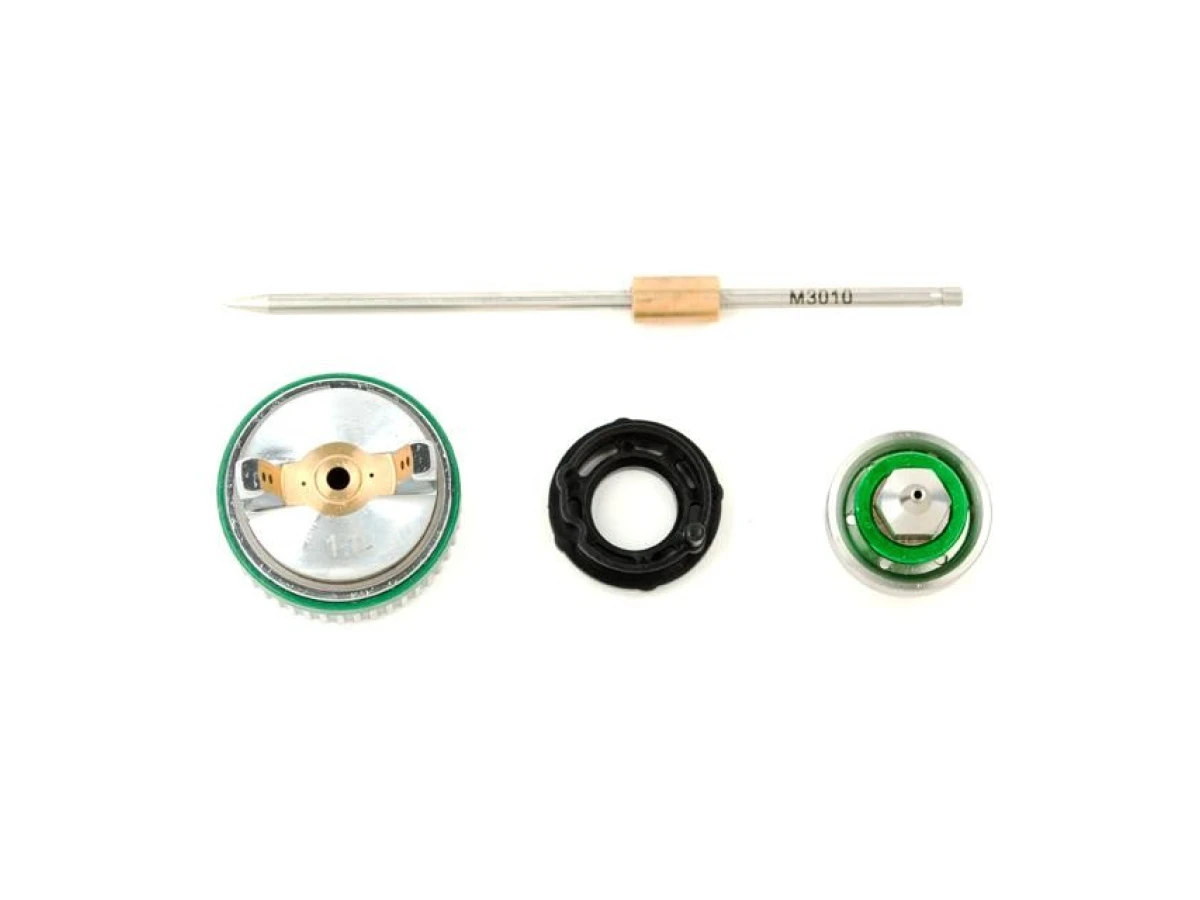 Комплект форсунки 1.0 мм для фарбопульта HVLP II mini PT-0128 (дюза, повітряна головка, голка) INTERTOOL PT-2106 