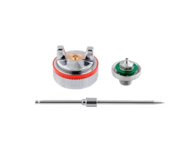 Комплект форсунки 1.4мм для фарбопультів HVLP II PT-0100, РТ-0105, РТ-0105D (дюза, повітряна головка, голка) INTERTOOL PT-2114