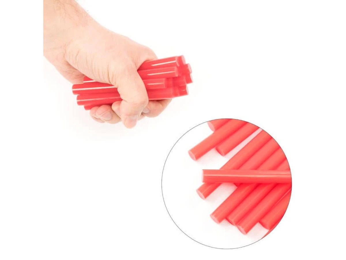 Комплект стрижнів клейових червоних 11,2 мм * 100 мм, 12 шт. INTERTOOL RT-1041 