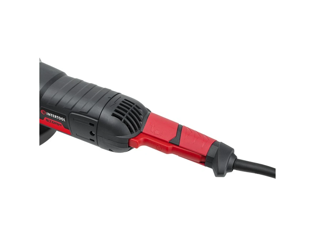 Шліфмашина кутова 1800 Вт, діаметр круга 180 мм, 8000 об/хв., плавний пуск INTERTOOL WT-0227 