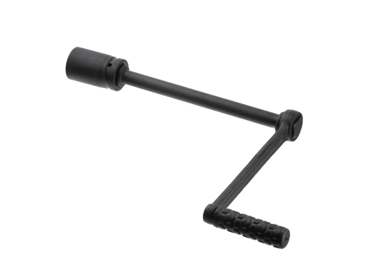 Ключ баллонний роторний на втулці для вантажівок 310 мм, передавальне відношення 1:56, макc. крут. момент 5000 Nm, головки 32, 33 мм, пластиковий кейс INTERTOOL XT-0004 