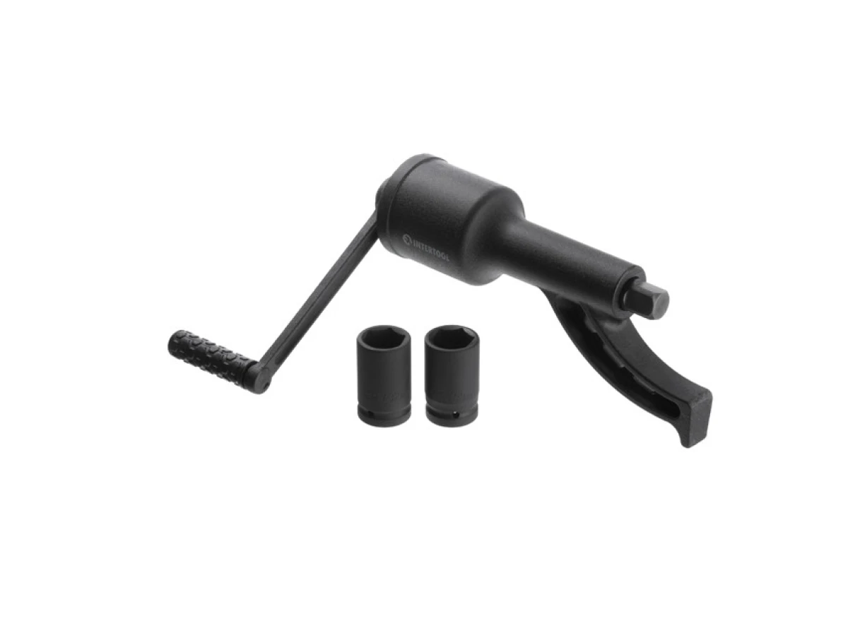 Ключ балонний роторний для вантажних автомобілів 340 мм, пластиковий кейс INTERTOOL XT-0005 