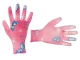 Перчатки садовые с полиуретановым покрытием 8" розовые INTERTOOL SP-0162 