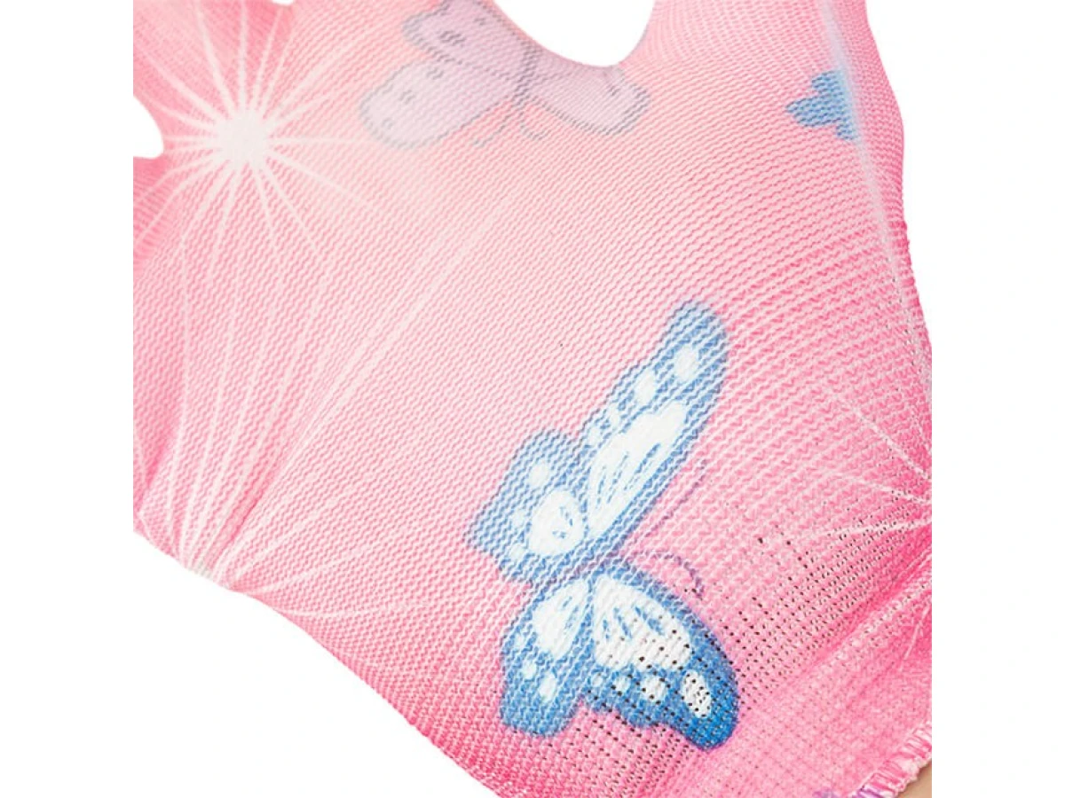 Перчатки садовые с полиуретановым покрытием 8" розовые INTERTOOL SP-0162 