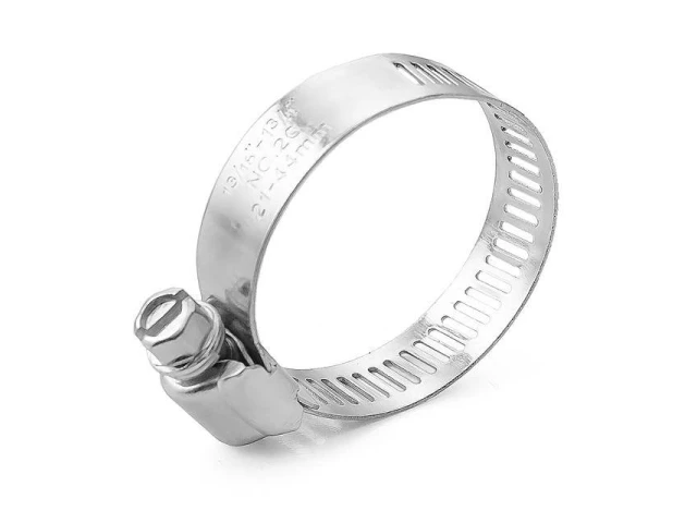 Хомут сталевий оцинкований 12,7 мм, D - 21-44 мм INTERTOOL TC-0122 