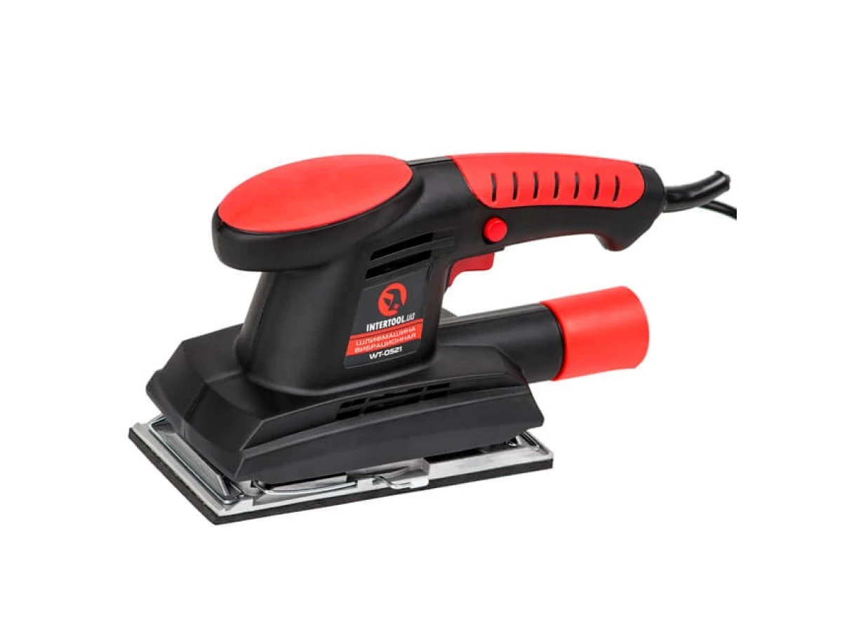 Шліфмашина вібраційна 200 Вт, 11000 кол./хв., платформа 187*90 мм INTERTOOL WT-0521 
