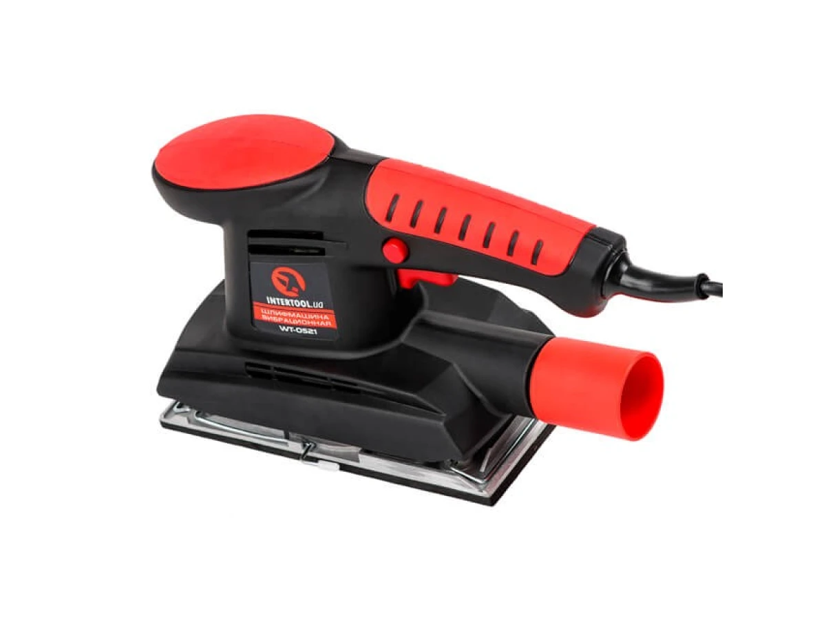 Шліфмашина вібраційна 200 Вт, 11000 кол./хв., платформа 187*90 мм INTERTOOL WT-0521 