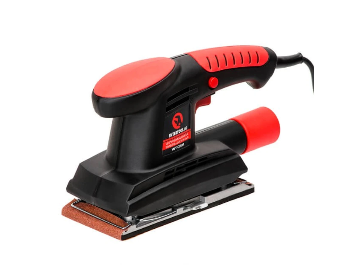 Шліфмашина вібраційна 200 Вт, 11000 кол./хв., платформа 187*90 мм INTERTOOL WT-0521 