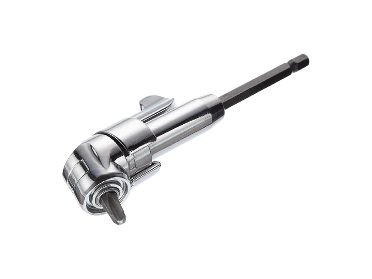 Кутовий адаптер для насадок для викруток 1/4", CrV INTERTOOL VT-0106 