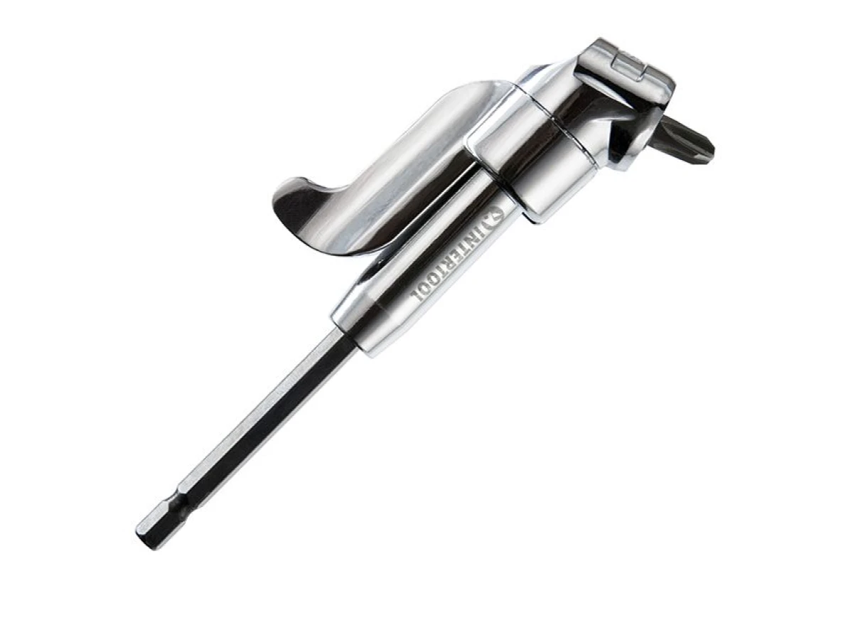 Кутовий адаптер для насадок для викруток 1/4", CrV INTERTOOL VT-0106 