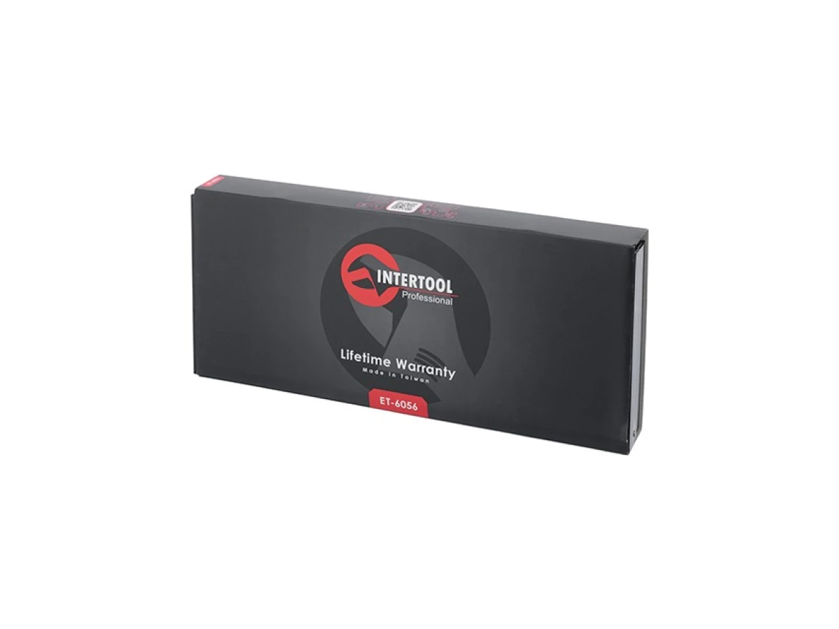 Набір інструментів професійний, 1/2" & 1/4", 56 од. (гол. 4-32мм, біти 18 од.) INTERTOOL ET-6056 