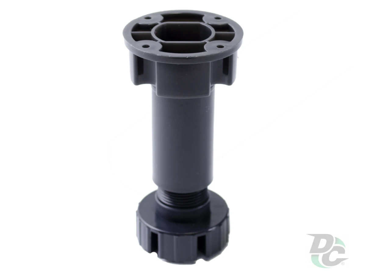 Ніжка H-100мм кухонна пластикова Чорна ДС ЄвроЛайн 