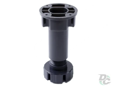 Ніжка H-100мм кухонна пластикова Чорна ДС ЄвроЛайн