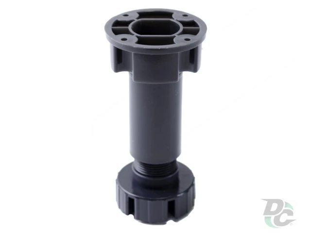 Ніжка H-100мм кухонна пластикова Чорна ДС ЄвроЛайн 