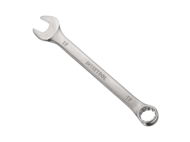 Ключ комбінований 19 мм CrV INTERTOOL HT-1219 