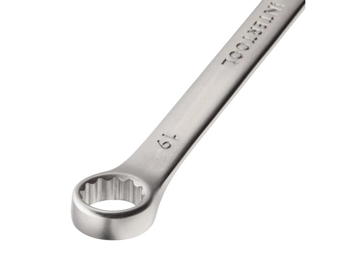 Ключ комбінований 19 мм CrV INTERTOOL HT-1219 