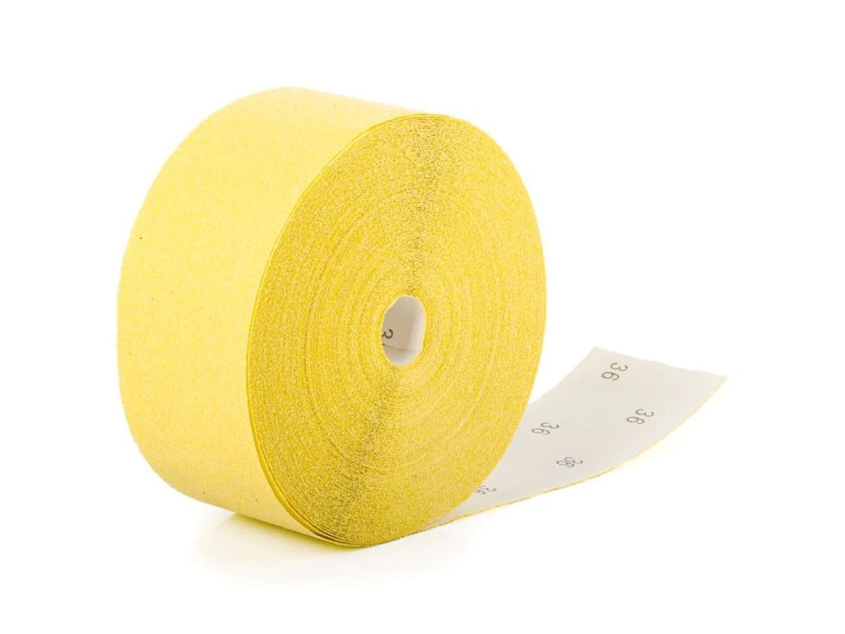 Шлифовальная шкурка на бумажной основе К36, 115 мм * 50 м INTERTOOL BT-0813 