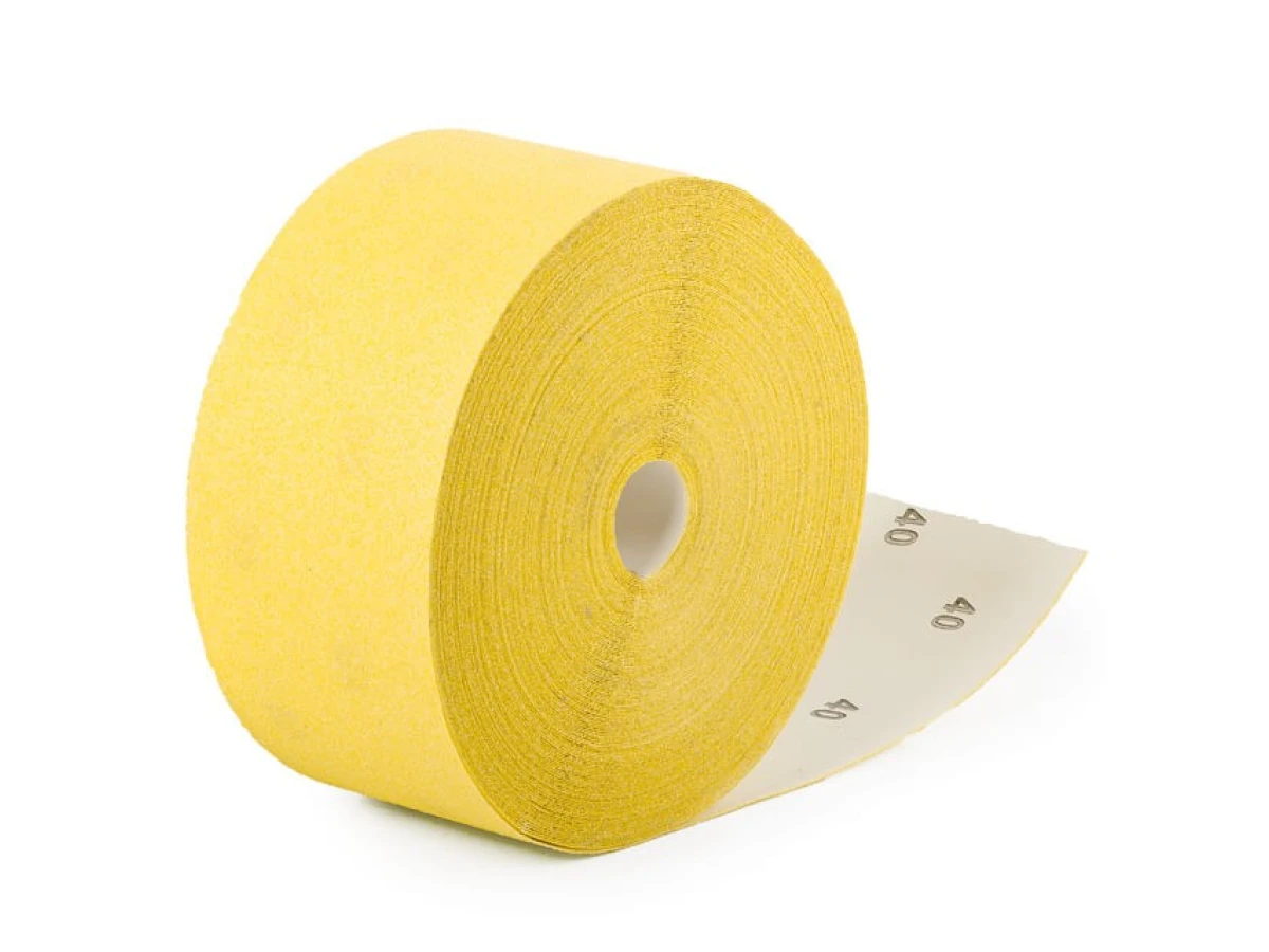 Шлифовальная шкурка на бумажной основе К40, 115 мм * 50 м INTERTOOL BT-0814 