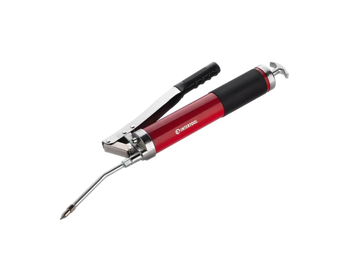 Шприц для смазки двухплунжерный 600см3 с гибким шлангом INTERTOOL HT-0060 