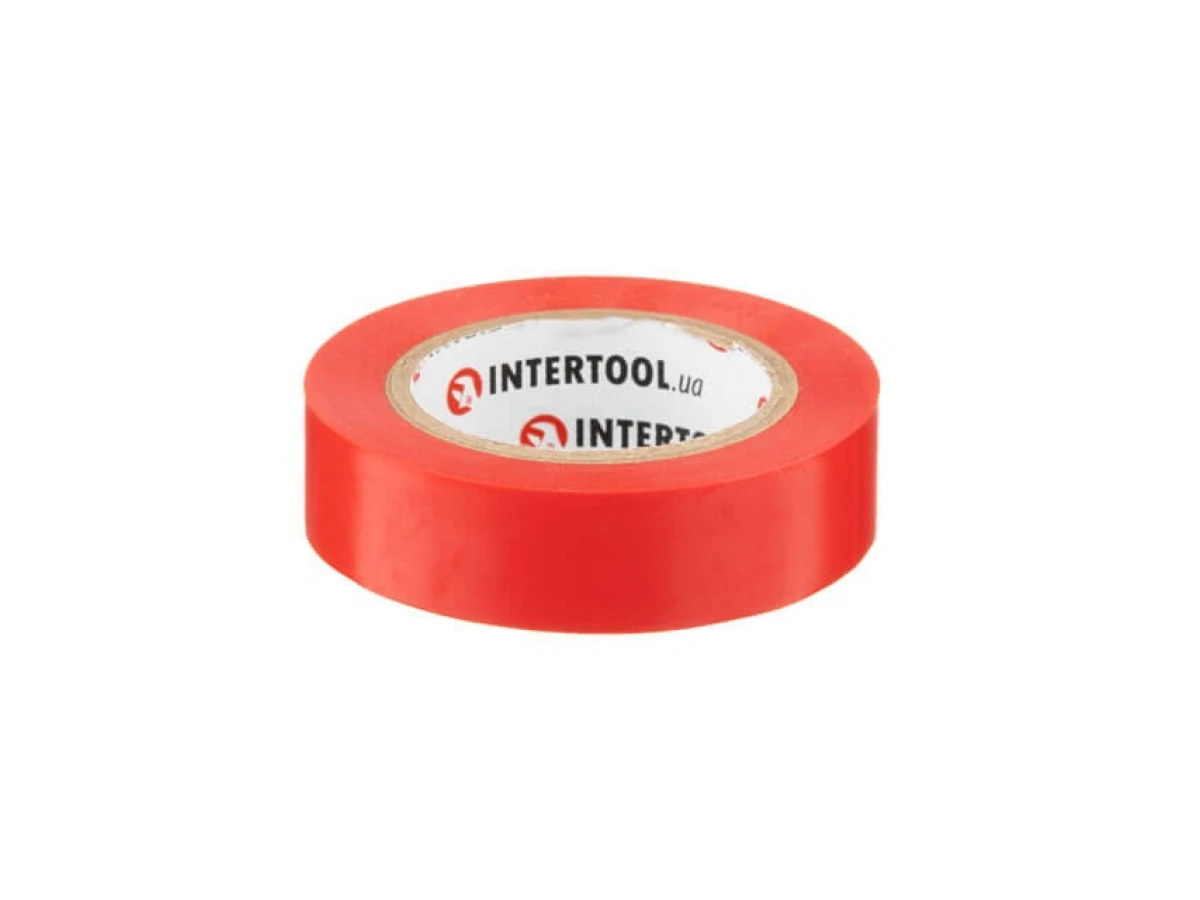 Стрічка ізоляційна, 17 мм * 10 м * 0.15 мм, червона INTERTOOL IT-0030 