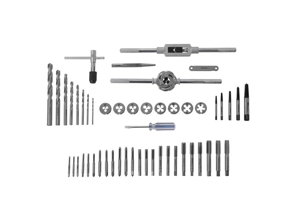 Набор плашек M3-M12 и метчиков M3-M12, 52ед INTERTOOL SD-8052 