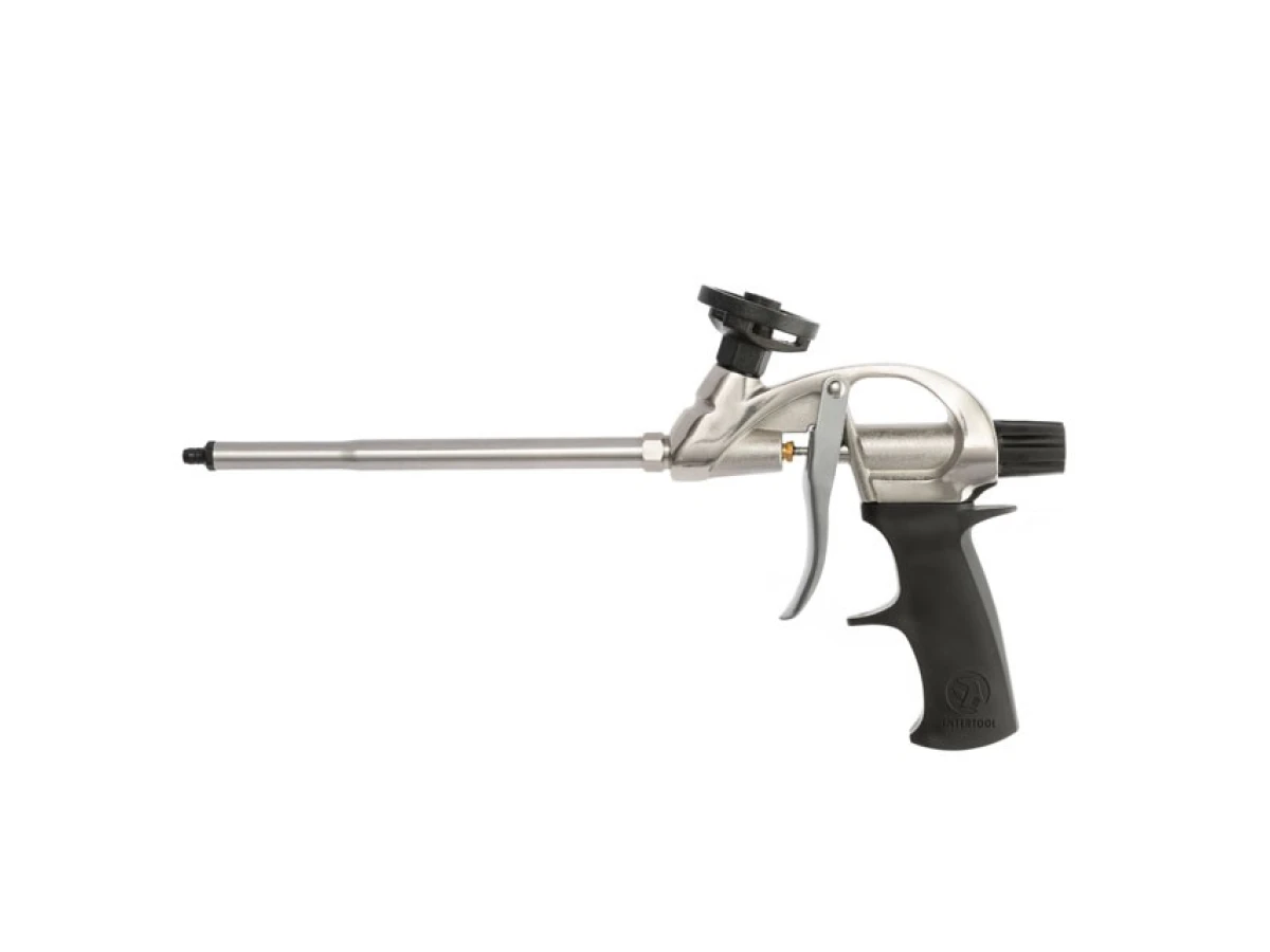 Пистолет для пены с тефлоновым покрытием держателя баллона + 4 нас. INTERTOOL PT-0604 