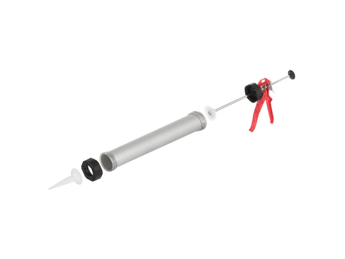 Пістолет для видавлювання силікону 600 мл INTERTOOL HT-0026 