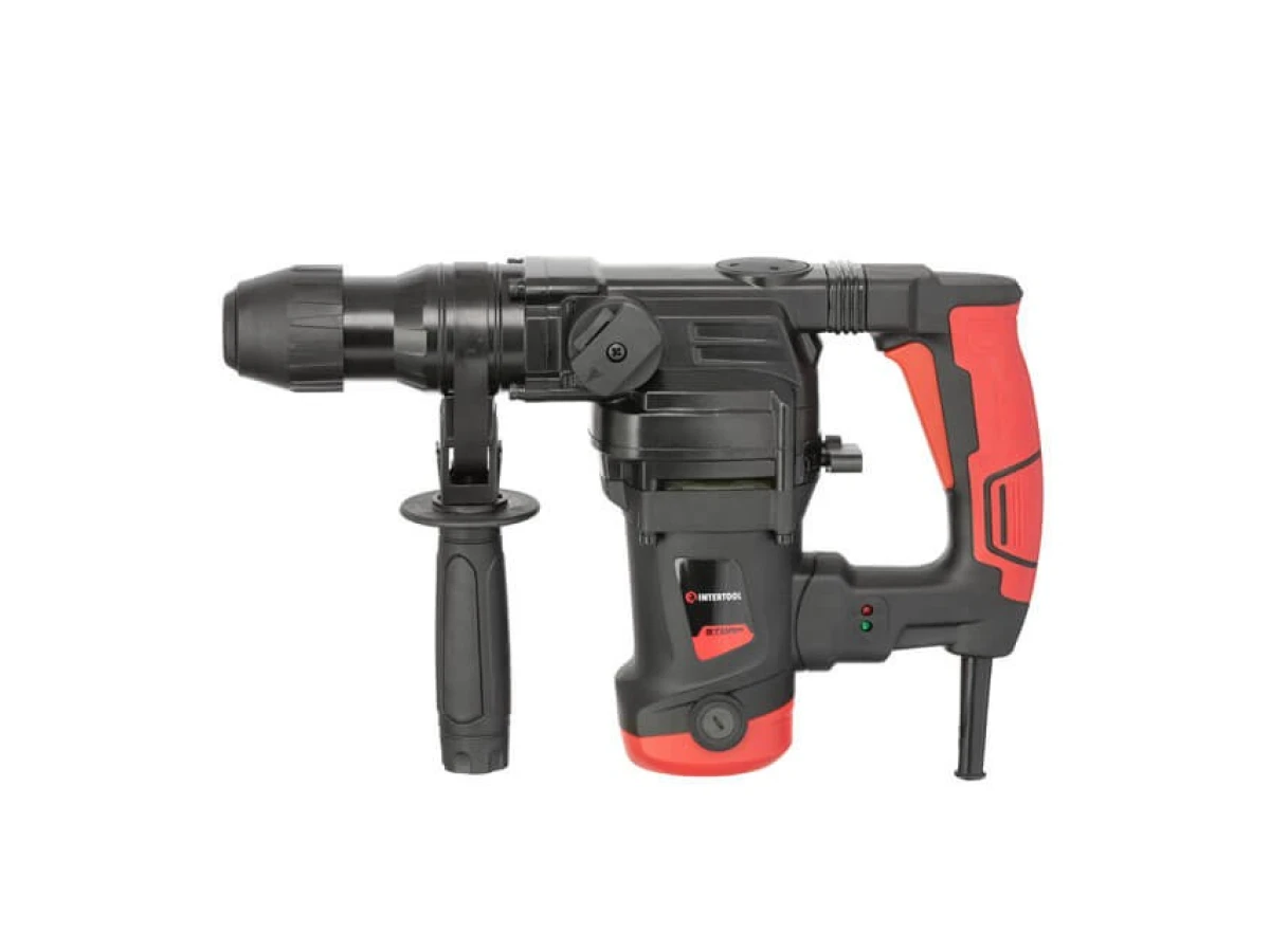 Перфоратор 1250Вт, 3 режима, 0-800 об/мин, 0-3900 уд/мин, 4 Дж, регулировка оборотов INTERTOOL WT-0161 